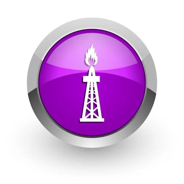 가스 핑크 광택 웹 아이콘 — 스톡 사진