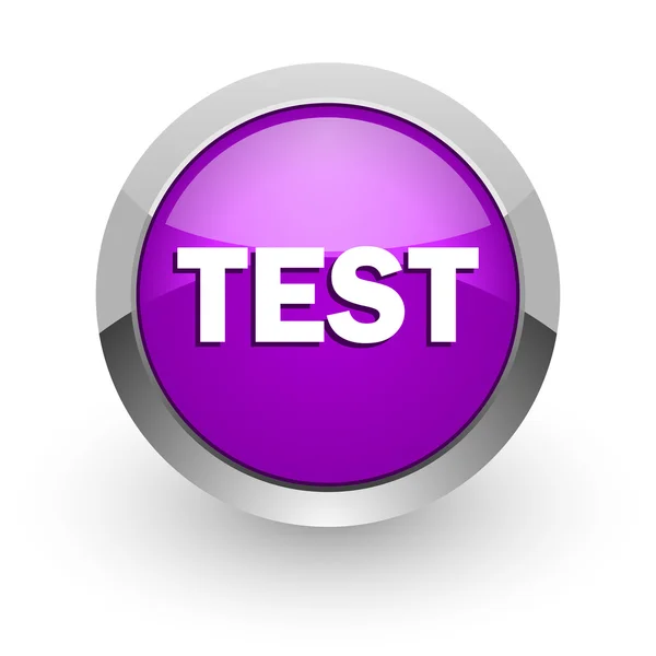 Testa rosa glansigt web-ikonen — Stockfoto
