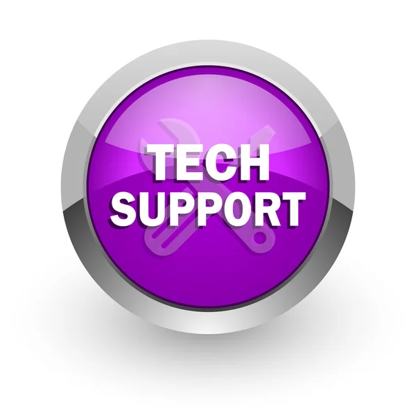 Technical support pink glossy web icon — Stock Photo, Image