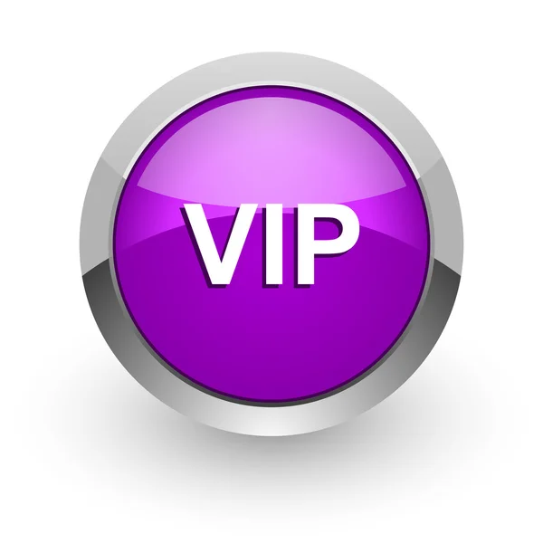 Vip pink glossy web icon — Stock Photo, Image