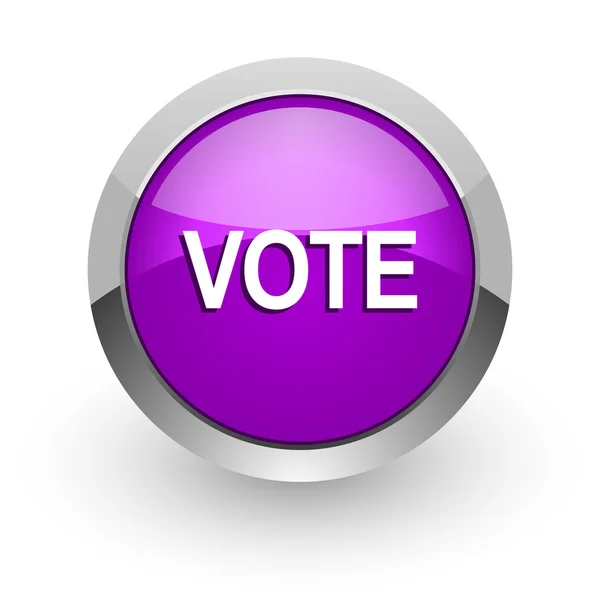 Vote pink glossy web icon — Stock Photo, Image