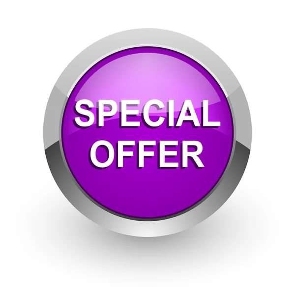 Special offer pink glossy web icon — Stock Photo, Image