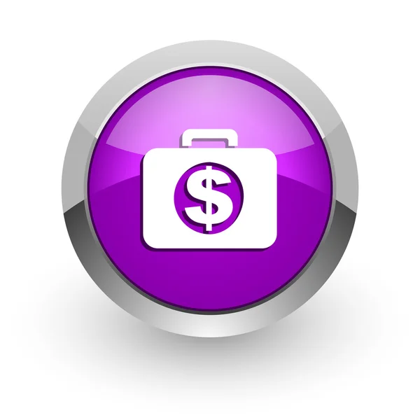 Financial pink glossy web icon — Stock Photo, Image