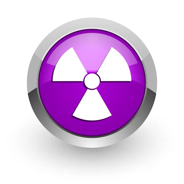 Radiation pink glossy web icon — Stock Photo, Image