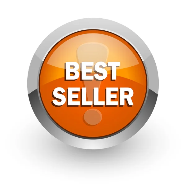 Best seller orange glossy web icon — Stock Photo, Image