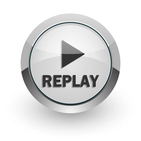 Replay internet icon — Stock Photo, Image