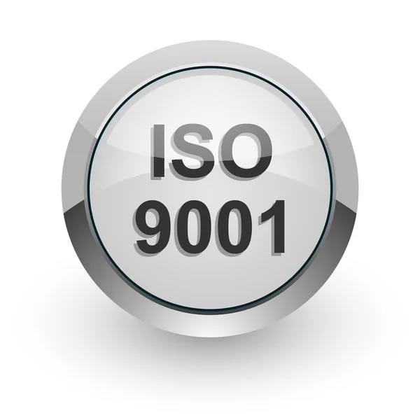 Iso 9001 иконка интернета — стоковое фото