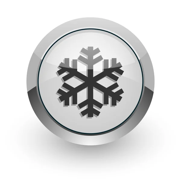 Śnieg ikona internet — Zdjęcie stockowe