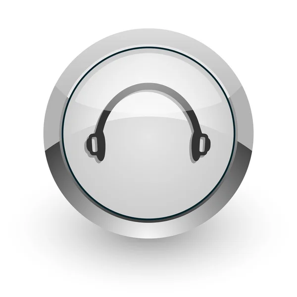 Headphones internet icon — Stock Photo, Image