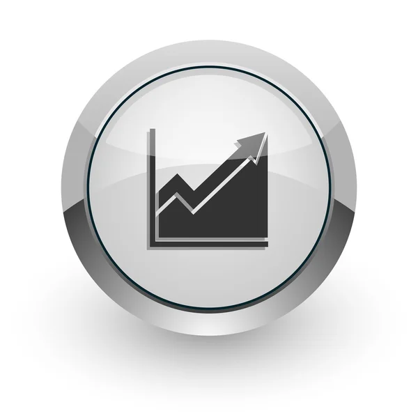 Histogram internet pictogram — Stockfoto