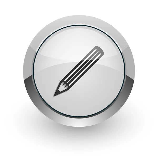 Ołówek ikona internet — Zdjęcie stockowe