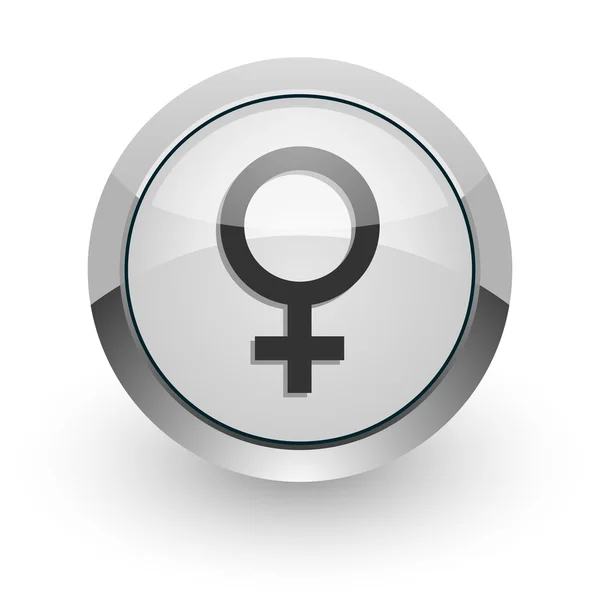 Икона женского интернета — стоковое фото
