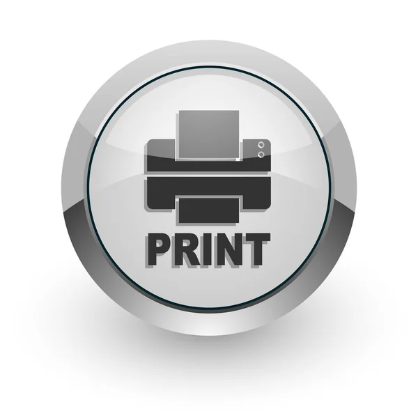 Иконка принтера — стоковое фото