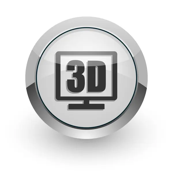 Wyświetlacz 3D ikona internet — Zdjęcie stockowe