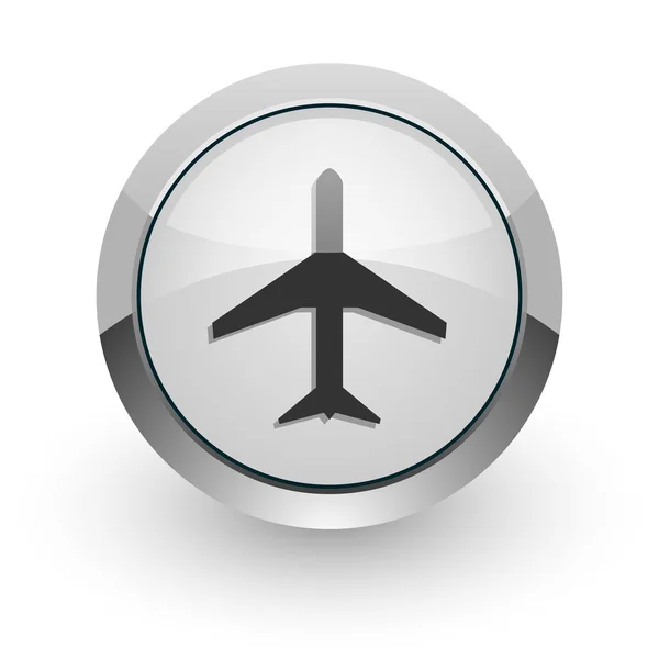 飞机互联网图标 — 图库照片