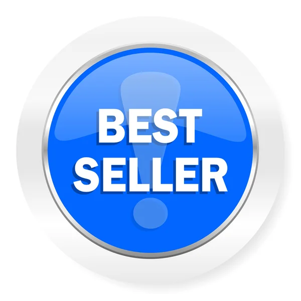 최고의 판매자 블루 광택 웹 아이콘 — 스톡 사진