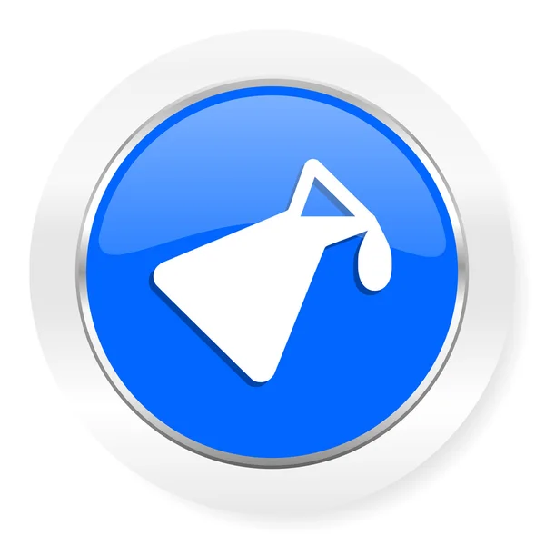 Chimica blu lucido icona web — Foto Stock