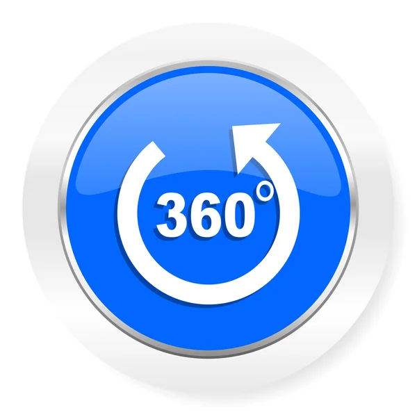 Ikona modré lesklé webové Panorama — Stock fotografie