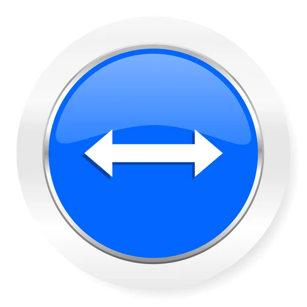 Ok mavi parlak web simgesi — Stok fotoğraf