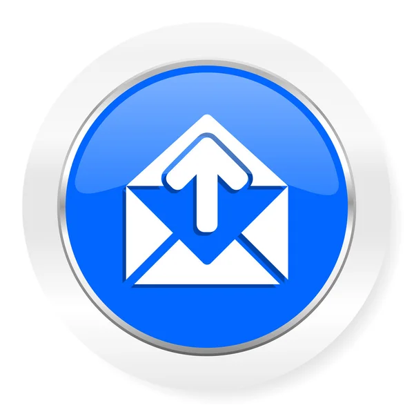 Email blue glossy web icon — Stock Photo, Image