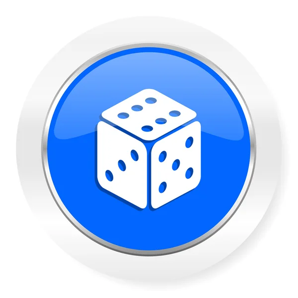 Oyun mavi parlak web simgesi — Stok fotoğraf
