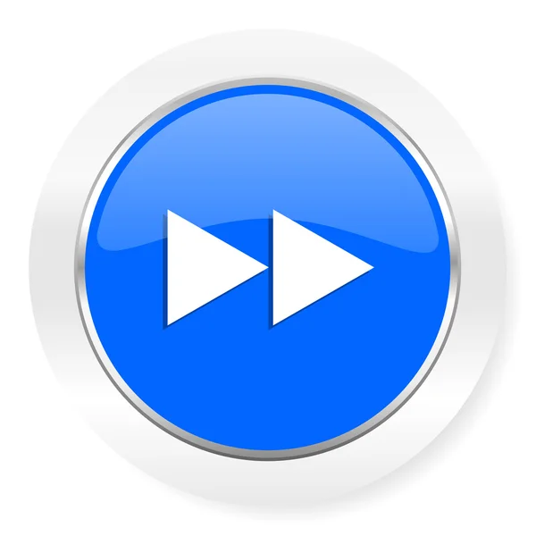 Rewind blue glossy web icon — Stock Photo, Image