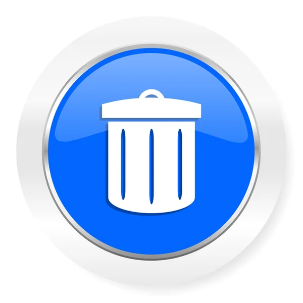 Recycle blue glossy web icon — Stok Foto