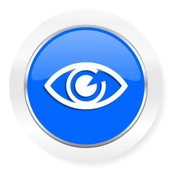 Ojo azul brillante icono web — Foto de Stock