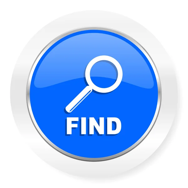 Find blue glossy web icon — Stock Photo, Image