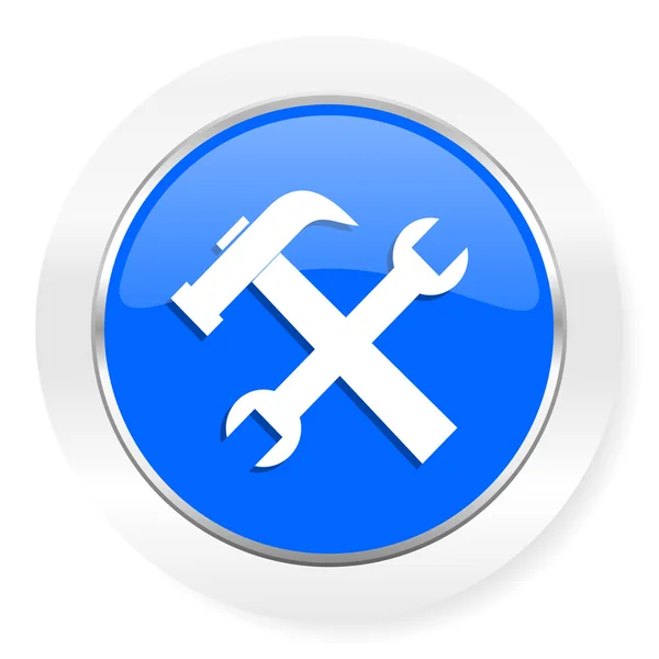 Tool blue glossy web icon — Stock Photo, Image