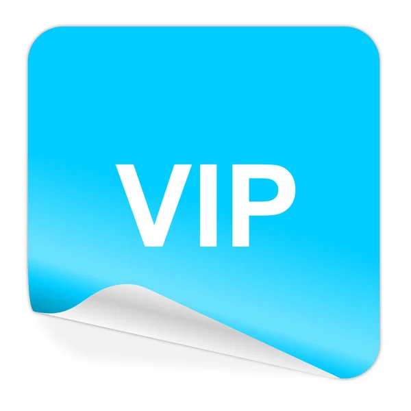 VIP εικονίδιο μπλε αυτοκόλλητο — Φωτογραφία Αρχείου
