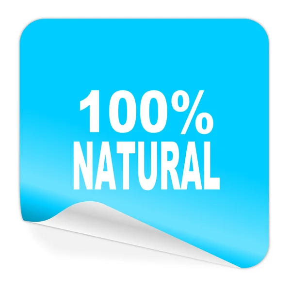 Natuurlijke blauwe sticker pictogram — Stockfoto