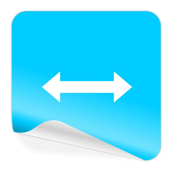 Flecha icono pegatina azul —  Fotos de Stock