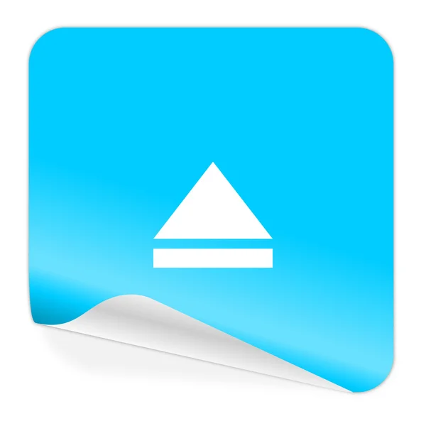 Eject blue sticker icon — Stock Photo, Image