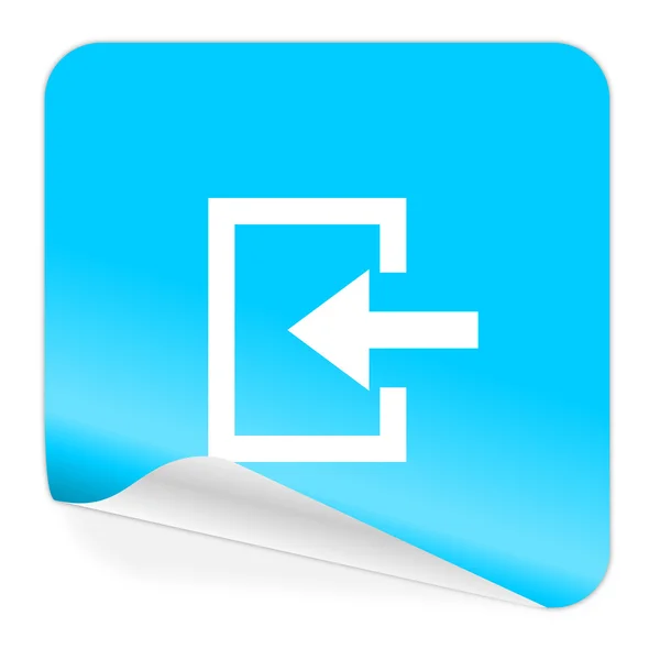 Ange blå klistermärket ikonen — Stockfoto