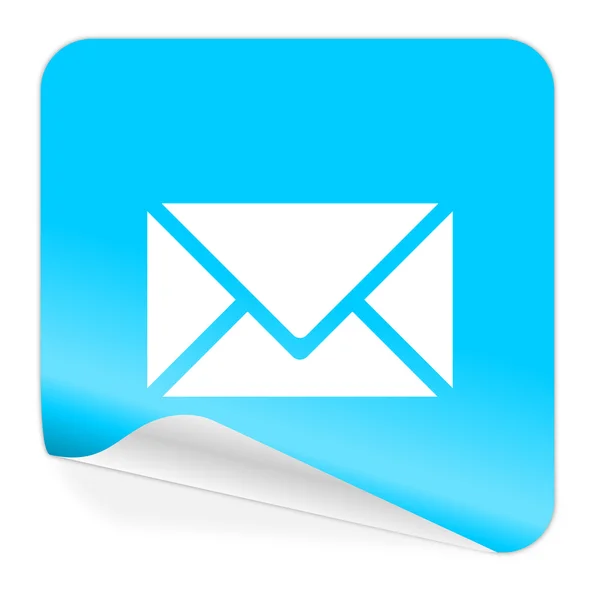 Email blue sticker icon — Stock Photo, Image