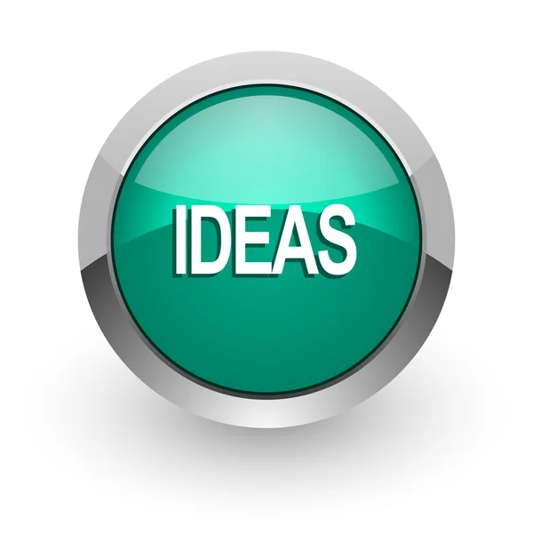 Ideas verde brillante icono web —  Fotos de Stock