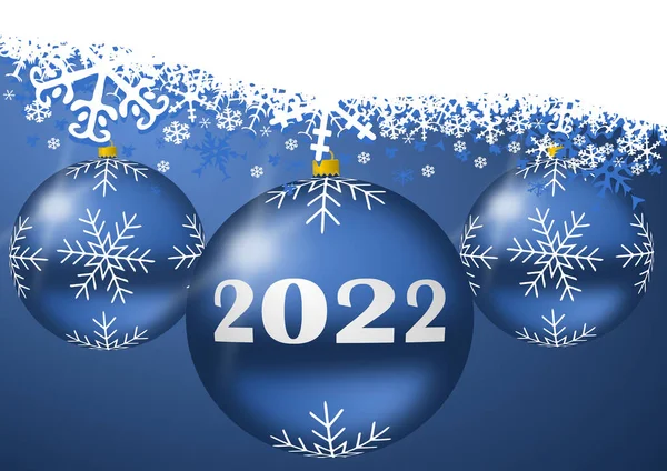 New Year 2022 Illustration Xmas Background Empty Copy Space Your — Fotografia de Stock