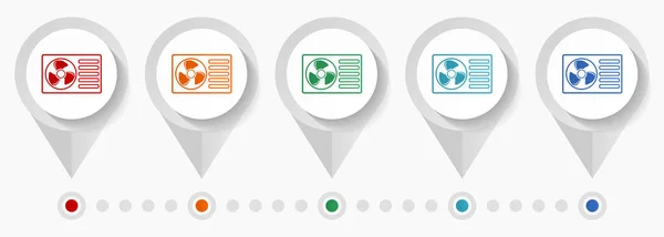 Heat Pump Concept Vector Icons Infographic Template Easy Edit Set —  Vetores de Stock