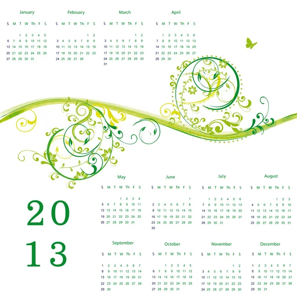 Calendrier 2013 — Image vectorielle