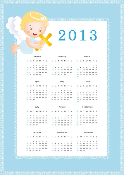 Calendario 2013 — Vector de stock