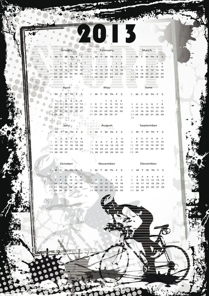 Calendario 2013 — Archivo Imágenes Vectoriales