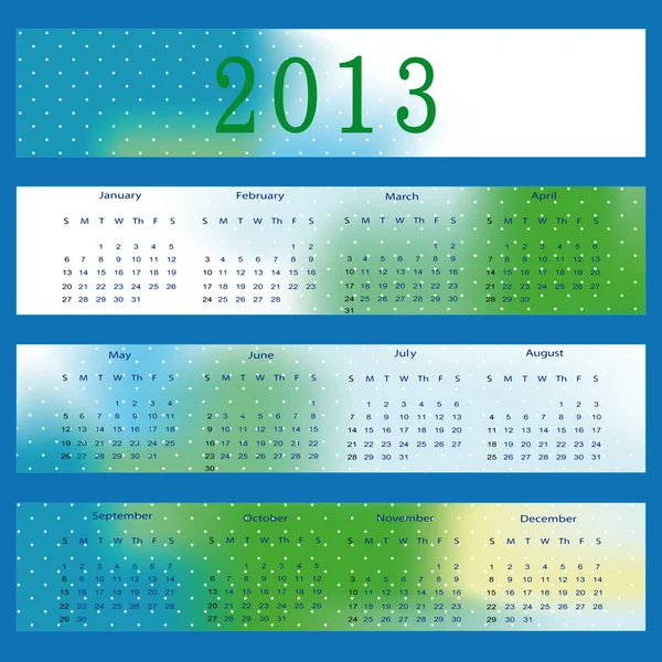 Ημερολόγιο 2013 — Διανυσματικό Αρχείο