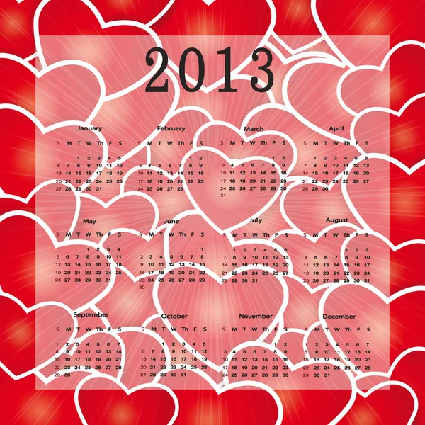 Calendar 2013 — Stock Vector