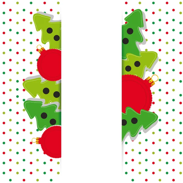 Tarjeta de Navidad — Vector de stock