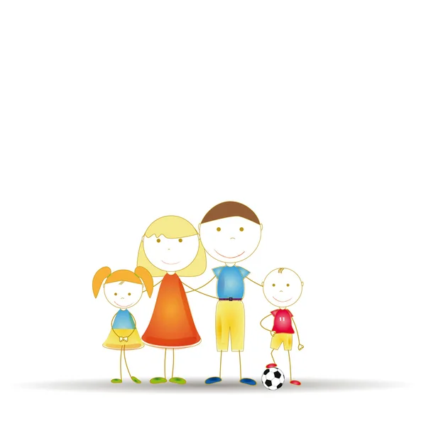 Happy family — Stock Vector