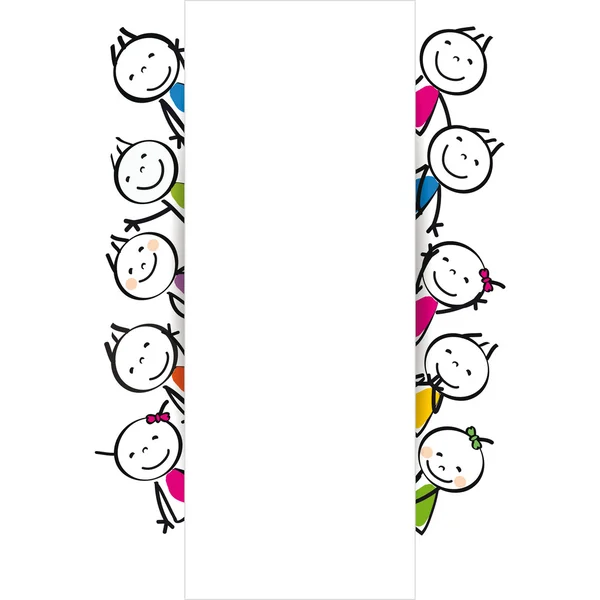 Banner kids — Stock Vector