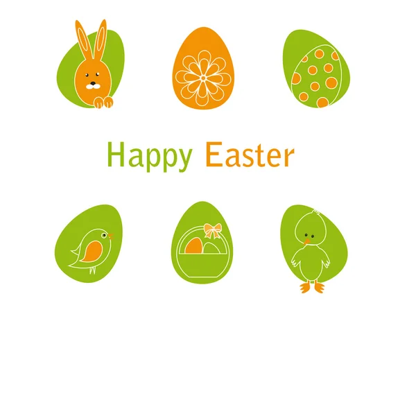 Tarjeta de Pascua — Vector de stock