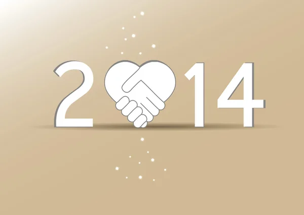 Nuevo año 2014 — Vector de stock