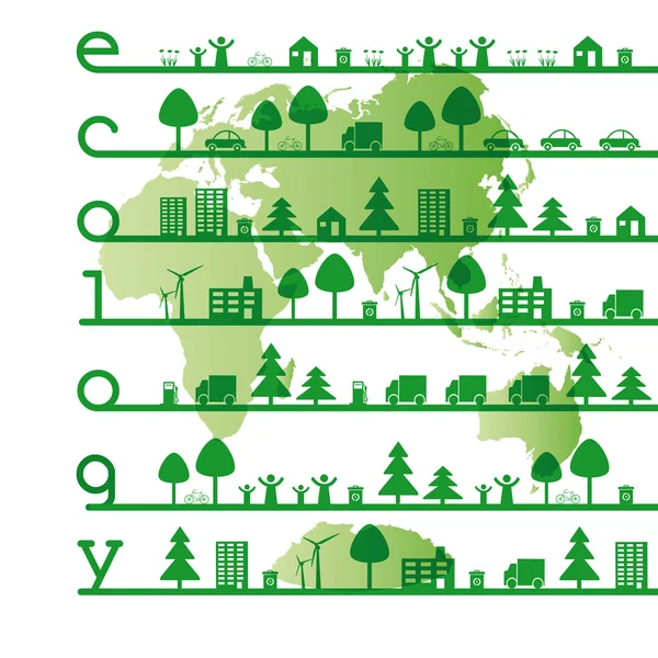 Ecologie elementen — Stockvector